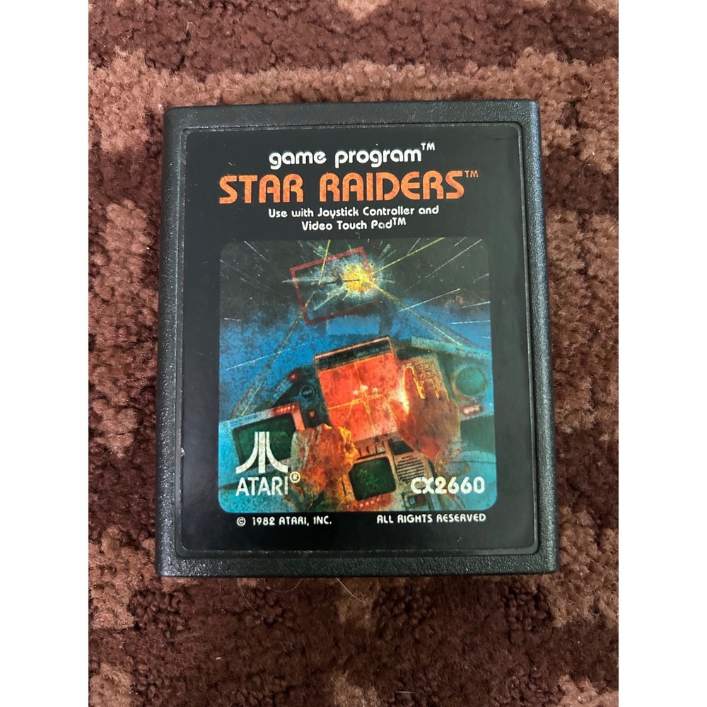 Star Raiders Atari 2600 Game Cartridge CX2660 Vintage 1982 Retro Video Game